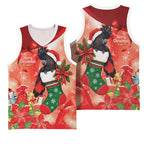 Black Cockatoo Christmas Australia Basketball Jersey Aussie Xmas Sock Coquette Bow
