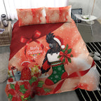 Black Cockatoo Christmas Australia Bedding Set Aussie Xmas Sock Coquette Bow