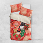 Black Cockatoo Christmas Australia Bedding Set Aussie Xmas Sock Coquette Bow