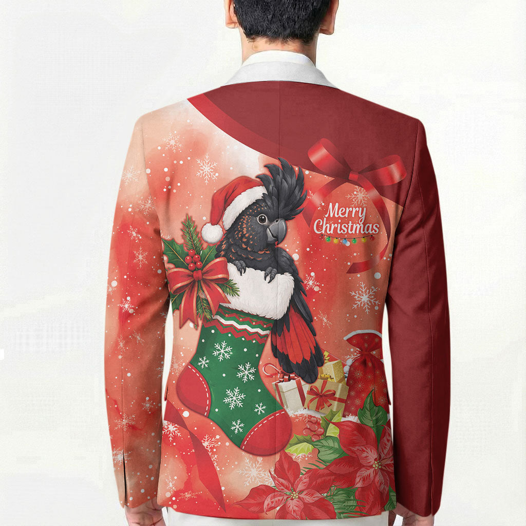 Black Cockatoo Christmas Australia Blazer Aussie Xmas Sock Coquette Bow
