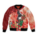 Black Cockatoo Christmas Australia Bomber Jacket Aussie Xmas Sock Coquette Bow