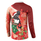 Black Cockatoo Christmas Australia Button Sweatshirt Aussie Xmas Sock Coquette Bow