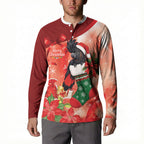 Black Cockatoo Christmas Australia Button Sweatshirt Aussie Xmas Sock Coquette Bow
