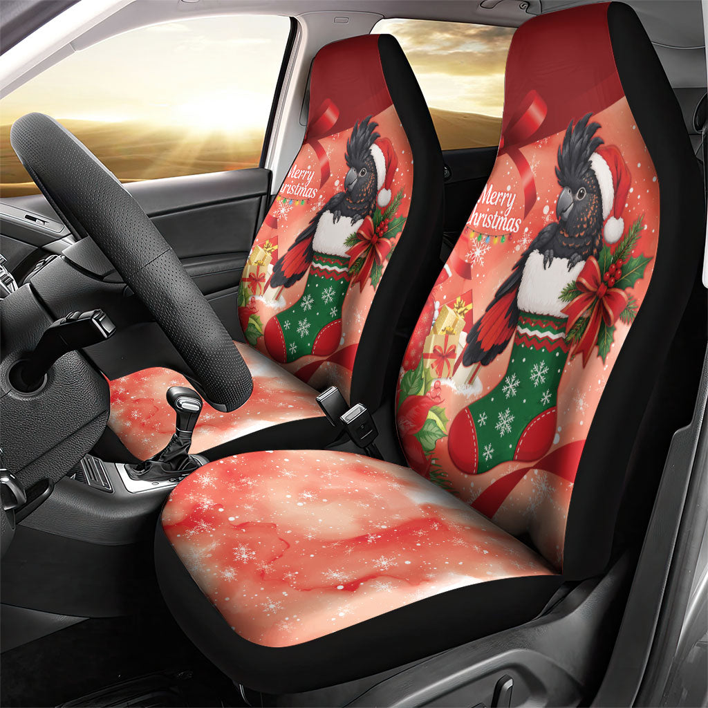 Black Cockatoo Christmas Australia Car Seat Cover Aussie Xmas Sock Coquette Bow