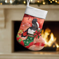 Black Cockatoo Christmas Australia Christmas Stocking Aussie Xmas Sock Coquette Bow