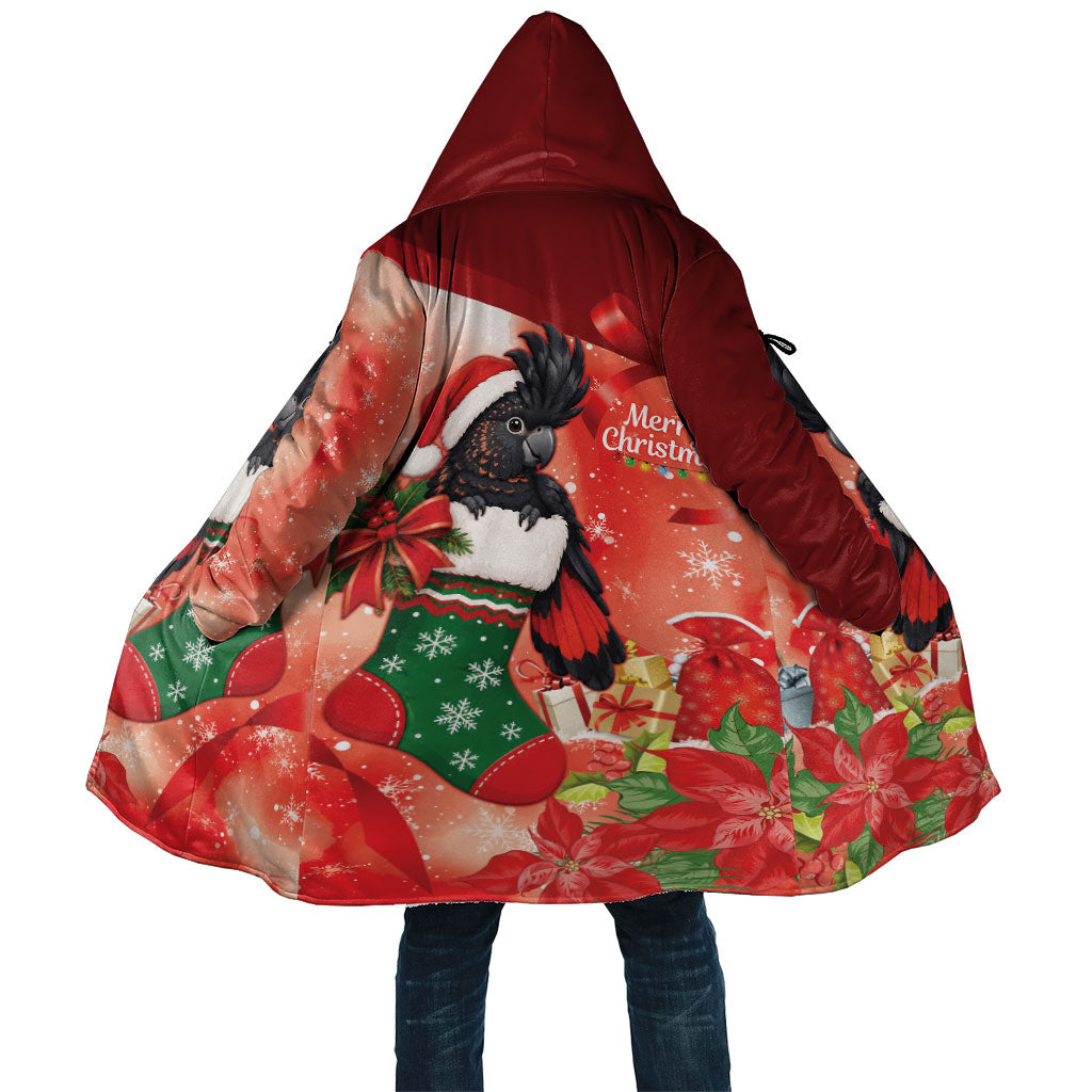 Black Cockatoo Christmas Australia Cloak Aussie Xmas Sock Coquette Bow