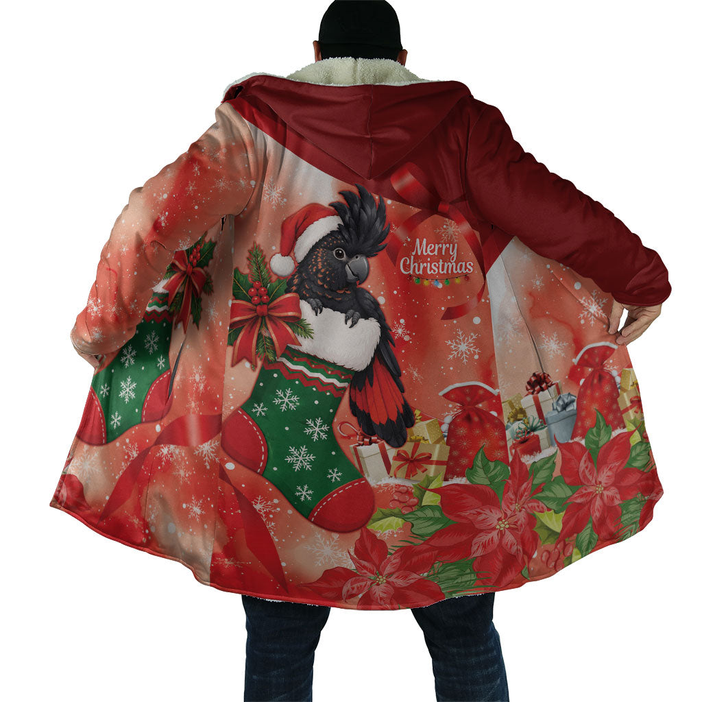 Black Cockatoo Christmas Australia Cloak Aussie Xmas Sock Coquette Bow
