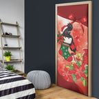 Black Cockatoo Christmas Australia Door Cover Aussie Xmas Sock Coquette Bow