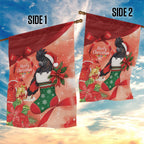 Black Cockatoo Christmas Australia Garden Flag Aussie Xmas Sock Coquette Bow