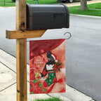 Black Cockatoo Christmas Australia Garden Flag Aussie Xmas Sock Coquette Bow