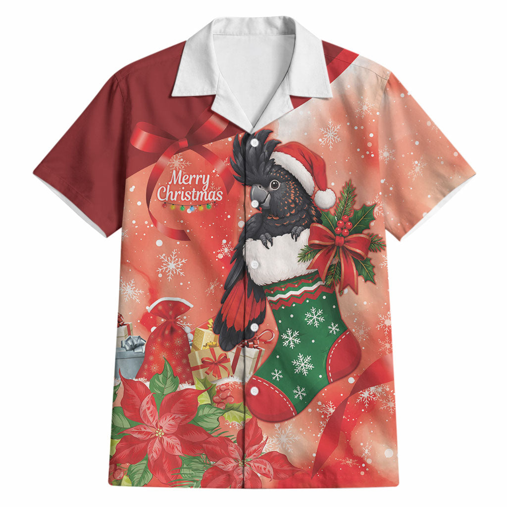 Black Cockatoo Christmas Australia Hawaiian Shirt Aussie Xmas Sock Coquette Bow