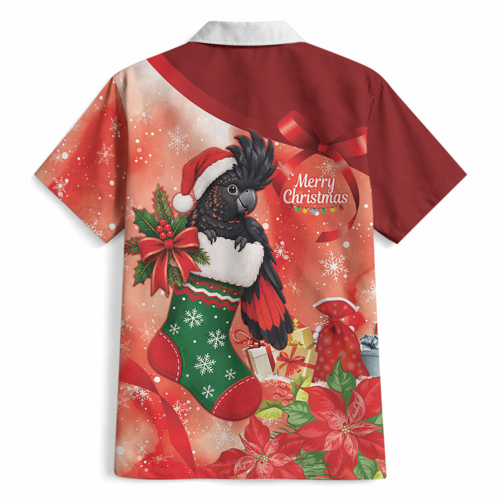Black Cockatoo Christmas Australia Hawaiian Shirt Aussie Xmas Sock Coquette Bow