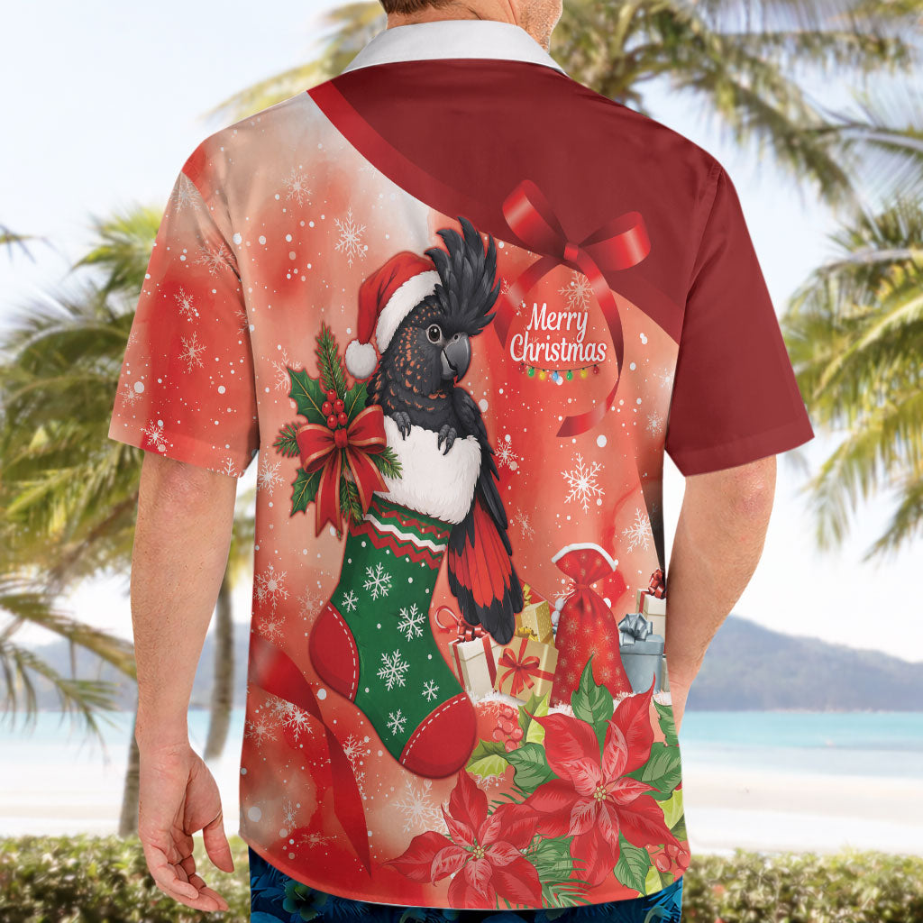 Black Cockatoo Christmas Australia Hawaiian Shirt Aussie Xmas Sock Coquette Bow