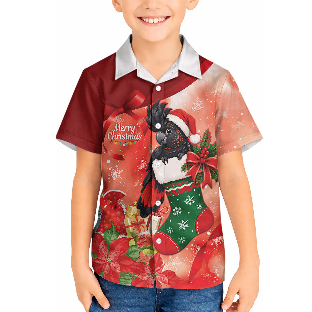 Black Cockatoo Christmas Australia Hawaiian Shirt Aussie Xmas Sock Coquette Bow