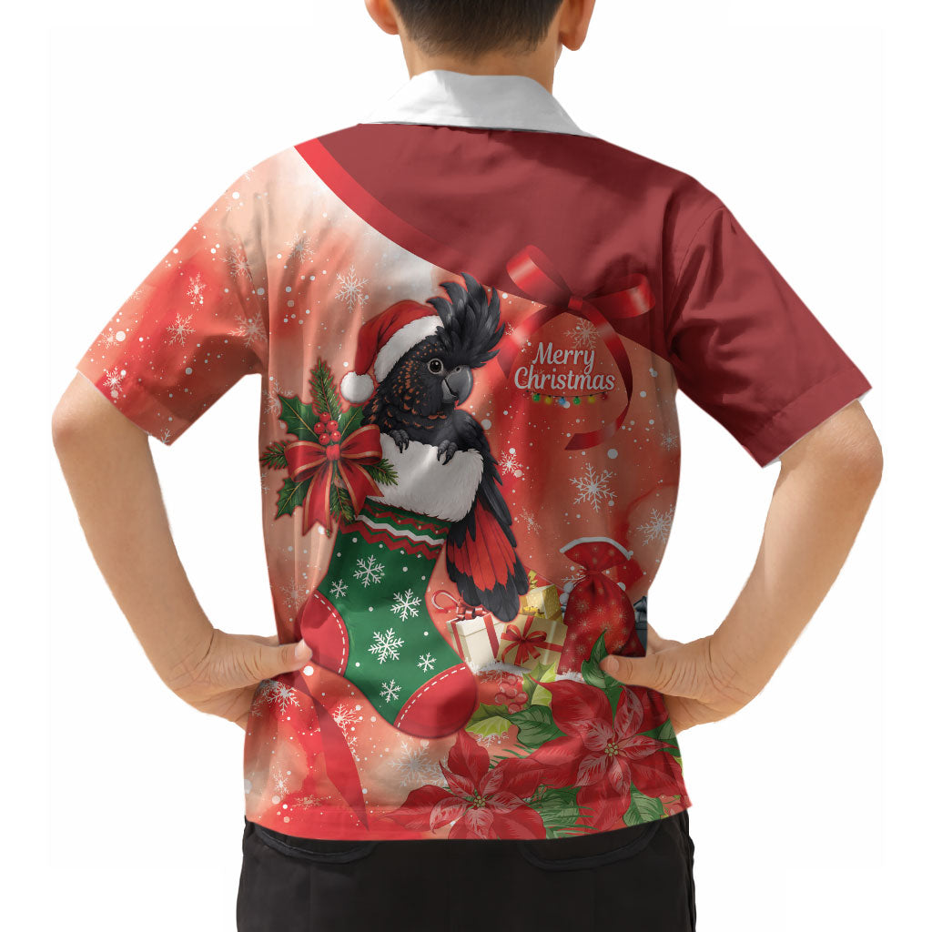 Black Cockatoo Christmas Australia Hawaiian Shirt Aussie Xmas Sock Coquette Bow