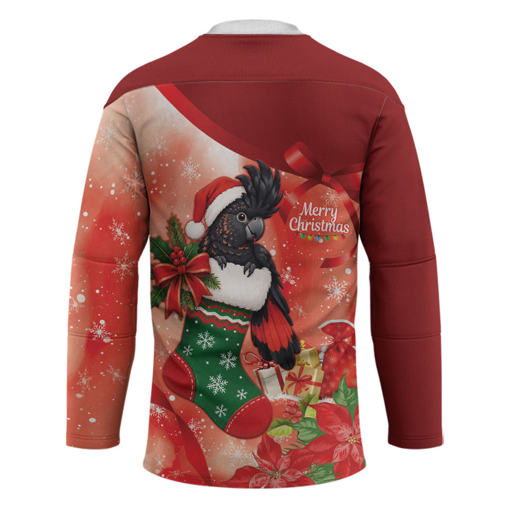 Black Cockatoo Christmas Australia Hockey Jersey Aussie Xmas Sock Coquette Bow