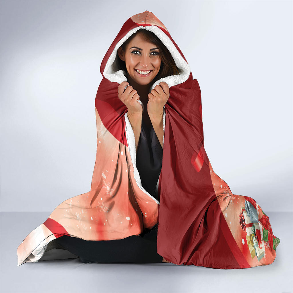 Black Cockatoo Christmas Australia Hooded Blanket Aussie Xmas Sock Coquette Bow