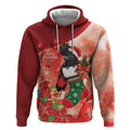 Black Cockatoo Christmas Australia Hoodie Aussie Xmas Sock Coquette Bow