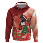 Black Cockatoo Christmas Australia Hoodie Aussie Xmas Sock Coquette Bow