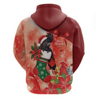 Black Cockatoo Christmas Australia Hoodie Aussie Xmas Sock Coquette Bow