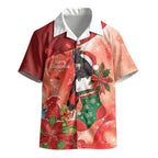 Black Cockatoo Christmas Australia Kid Hawaiian Shirt Aussie Xmas Sock Coquette Bow