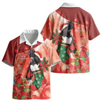 Black Cockatoo Christmas Australia Kid Hawaiian Shirt Aussie Xmas Sock Coquette Bow