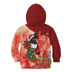 Black Cockatoo Christmas Australia Kid Hoodie Aussie Xmas Sock Coquette Bow