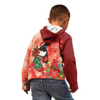 Black Cockatoo Christmas Australia Kid Hoodie Aussie Xmas Sock Coquette Bow