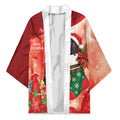 Black Cockatoo Christmas Australia Kimono Aussie Xmas Sock Coquette Bow