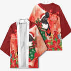 Black Cockatoo Christmas Australia Kimono Aussie Xmas Sock Coquette Bow