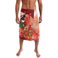 Black Cockatoo Christmas Australia Lavalava Aussie Xmas Sock Coquette Bow