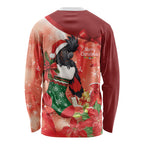 Black Cockatoo Christmas Australia Long Sleeve Shirt Aussie Xmas Sock Coquette Bow