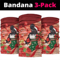 Black Cockatoo Christmas Australia Neck Gaiter Aussie Xmas Sock Coquette Bow