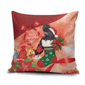 Black Cockatoo Christmas Australia Pillow Cover Aussie Xmas Sock Coquette Bow