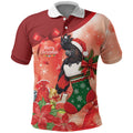 Black Cockatoo Christmas Australia Polo Shirt Aussie Xmas Sock Coquette Bow