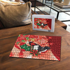 Black Cockatoo Christmas Australia Puzzle Aussie Xmas Sock Coquette Bow