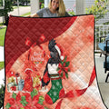 Black Cockatoo Christmas Australia Quilt Aussie Xmas Sock Coquette Bow