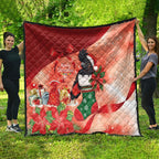 Black Cockatoo Christmas Australia Quilt Aussie Xmas Sock Coquette Bow