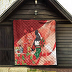 Black Cockatoo Christmas Australia Quilt Aussie Xmas Sock Coquette Bow