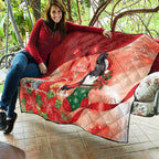 Black Cockatoo Christmas Australia Quilt Aussie Xmas Sock Coquette Bow