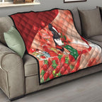 Black Cockatoo Christmas Australia Quilt Aussie Xmas Sock Coquette Bow