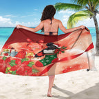 Black Cockatoo Christmas Australia Sarong Aussie Xmas Sock Coquette Bow