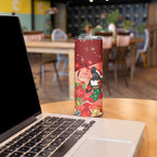 Black Cockatoo Christmas Australia Skinny Tumbler Aussie Xmas Sock Coquette Bow