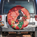 Black Cockatoo Christmas Australia Spare Tire Cover Aussie Xmas Sock Coquette Bow