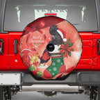 Black Cockatoo Christmas Australia Spare Tire Cover Aussie Xmas Sock Coquette Bow