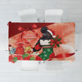 Black Cockatoo Christmas Australia Tablecloth Aussie Xmas Sock Coquette Bow