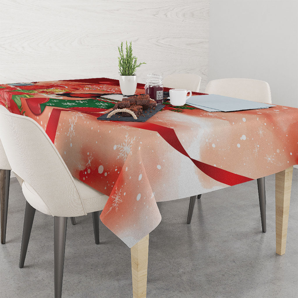 Black Cockatoo Christmas Australia Tablecloth Aussie Xmas Sock Coquette Bow
