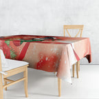 Black Cockatoo Christmas Australia Tablecloth Aussie Xmas Sock Coquette Bow