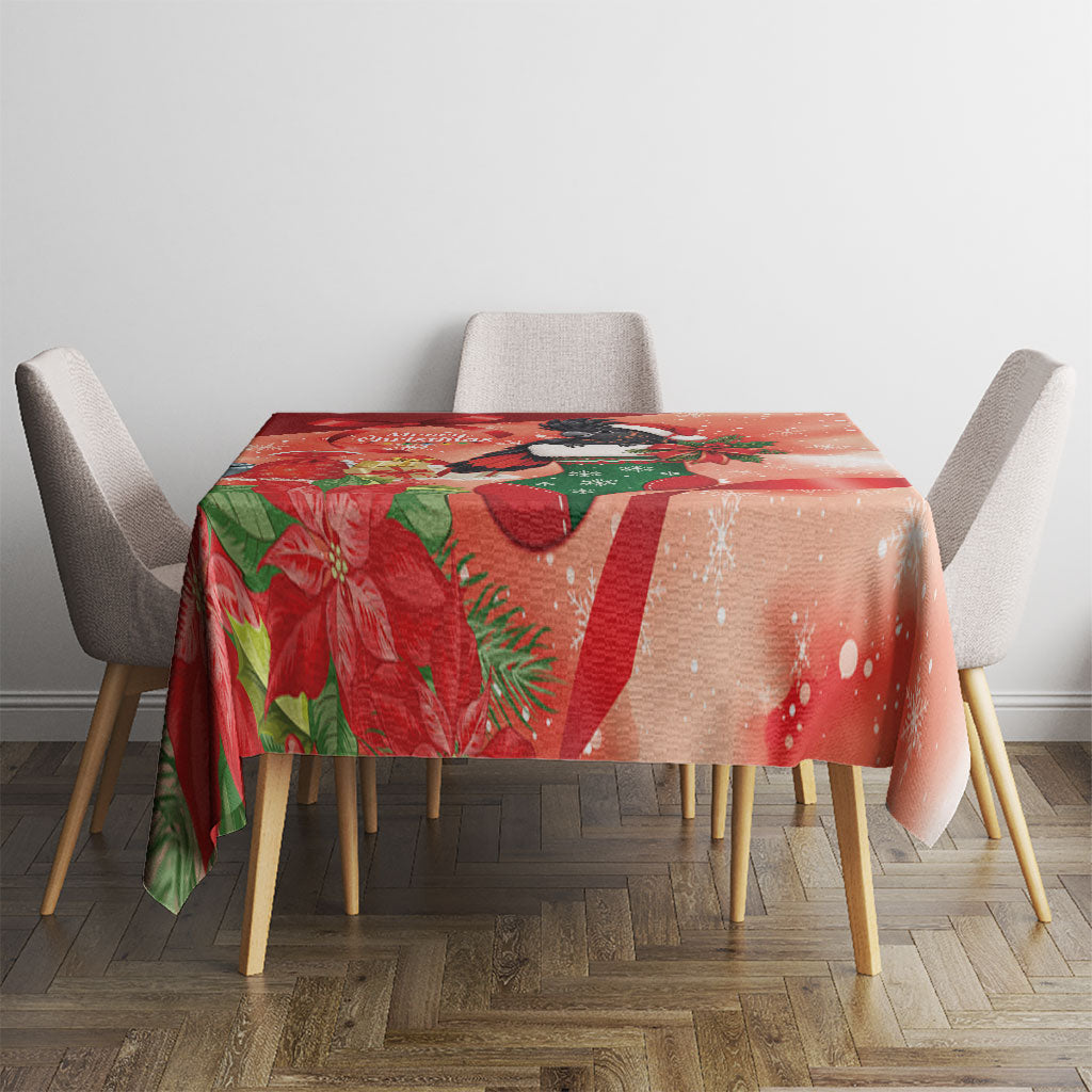 Black Cockatoo Christmas Australia Tablecloth Aussie Xmas Sock Coquette Bow