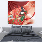Black Cockatoo Christmas Australia Tapestry Aussie Xmas Sock Coquette Bow